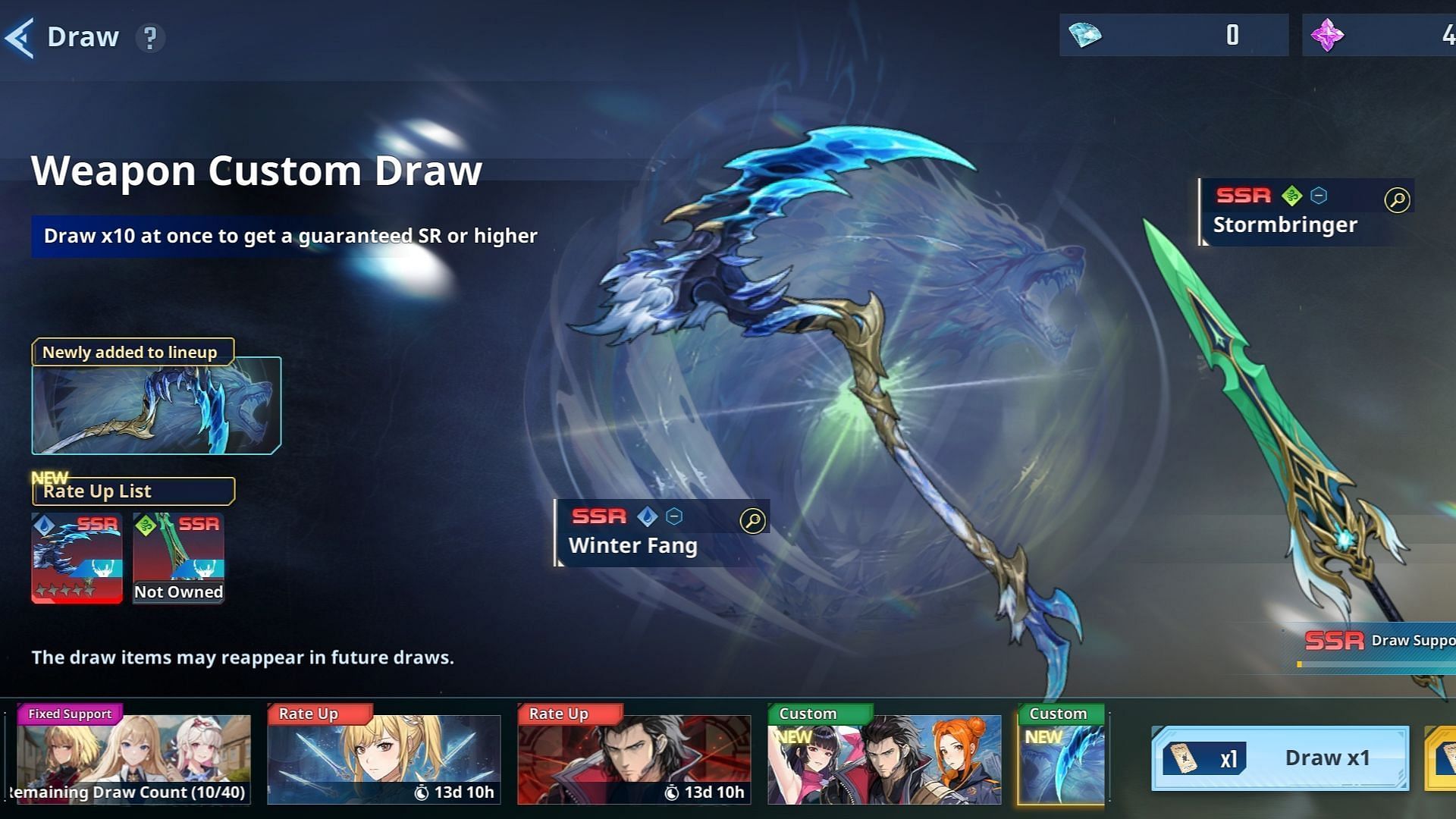 You can get the weapon from Custom Draw and Weapon Custom Draw (Image via Netmarble)